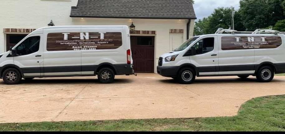 TNT Hardwood Floors & Painting work vans